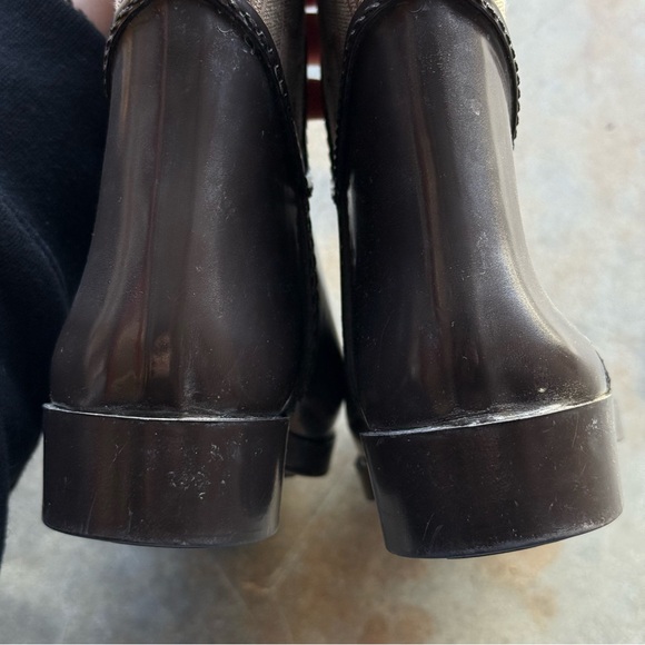 Coach Tristee Signature Lace-Up Rain Boots - Brown - Picture 9 of 12
